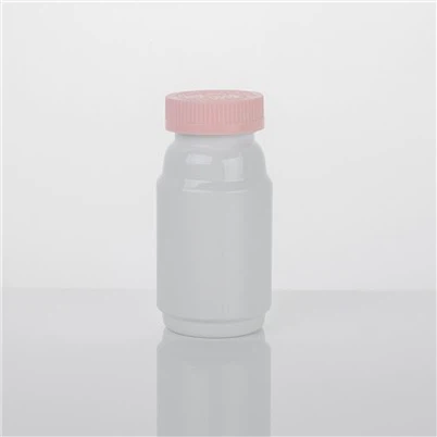 Botol Isi Ulang Tablet Kalsium Plastik Putih Perut Besar
